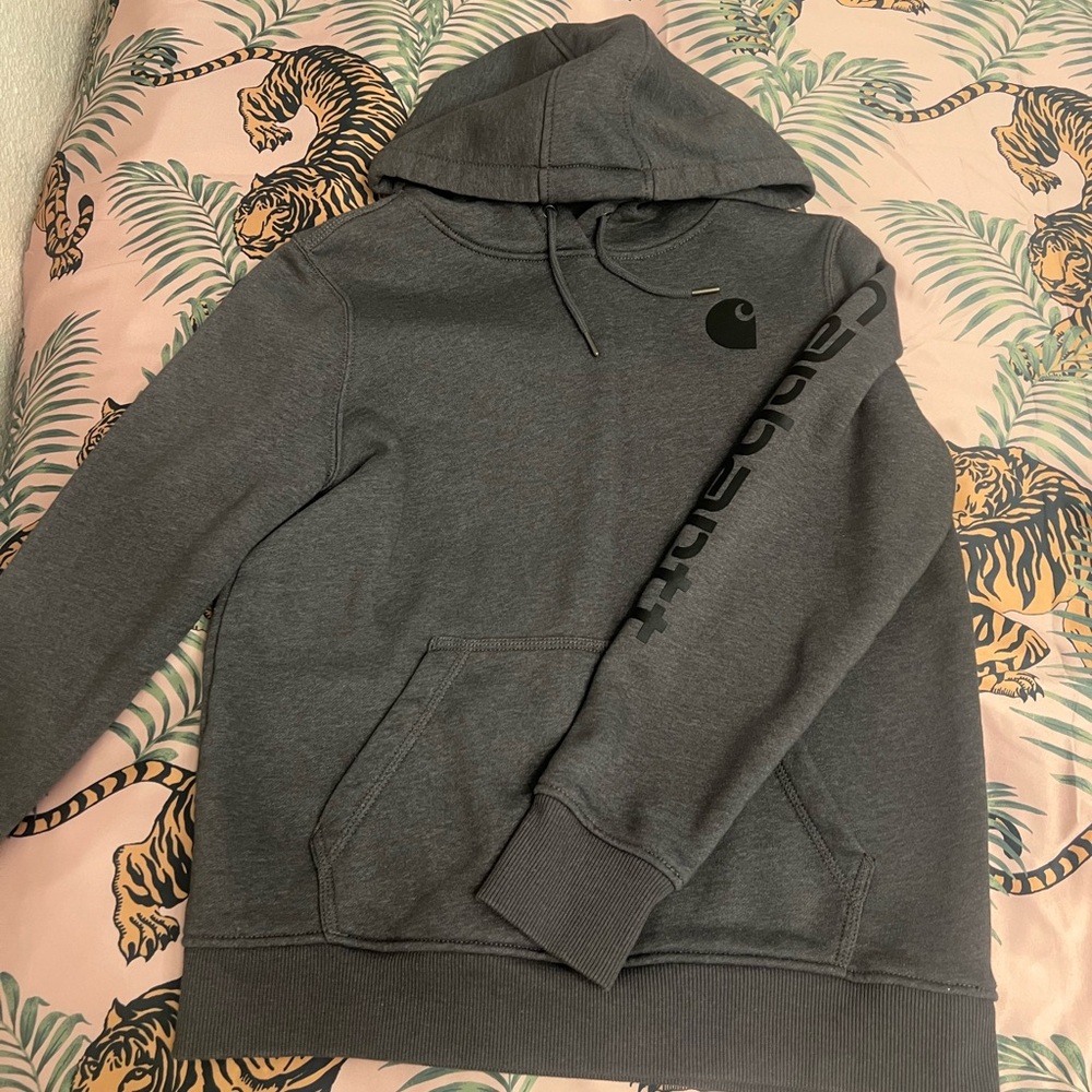 Carhartt Gray Sweatshirt Classic Pullover Hoodie